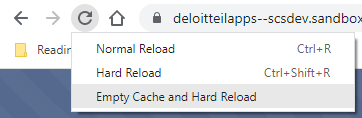 Empty Cache and Hard Reload